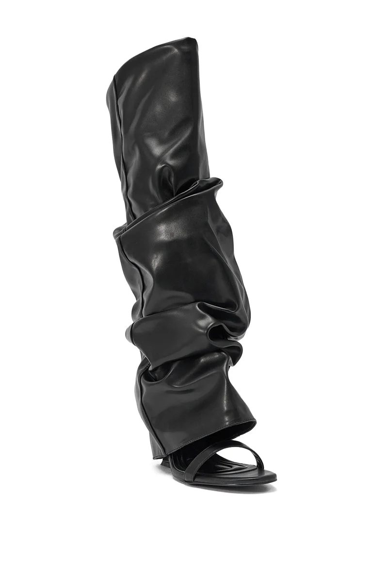 AZALEA WANG RAYLAN BLACK GLADIATOR SANDAL - Image 5
