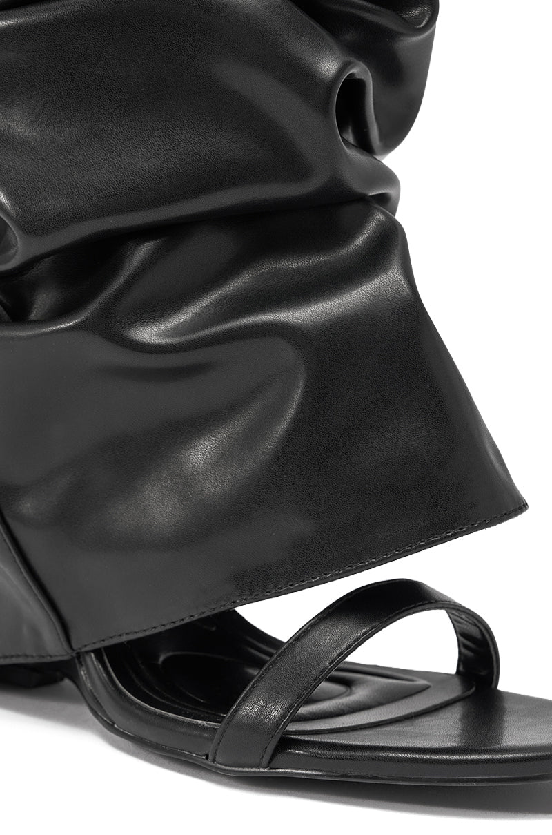 AZALEA WANG RAYLAN BLACK GLADIATOR SANDAL - Image 7