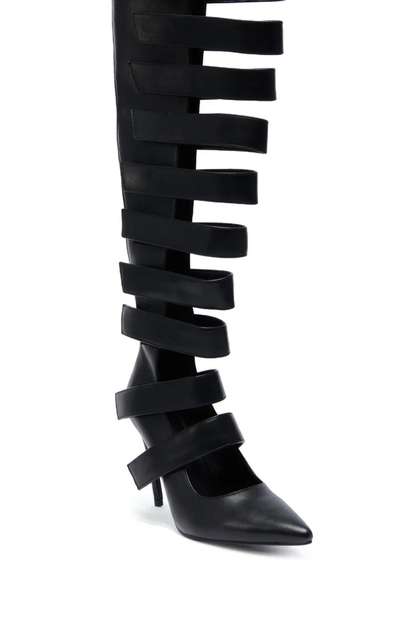 AZALEA WANG REIN BLACK THIGH HIGH BOOT - Image 6