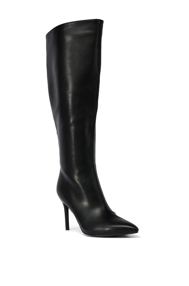 AZALEA WANG ROSELYNN BLACK STILETTO BOOT - Image 3