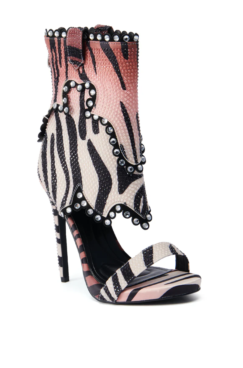 AZALEA WANG RUMMIE TIGER STILETTO SANDAL - Image 5