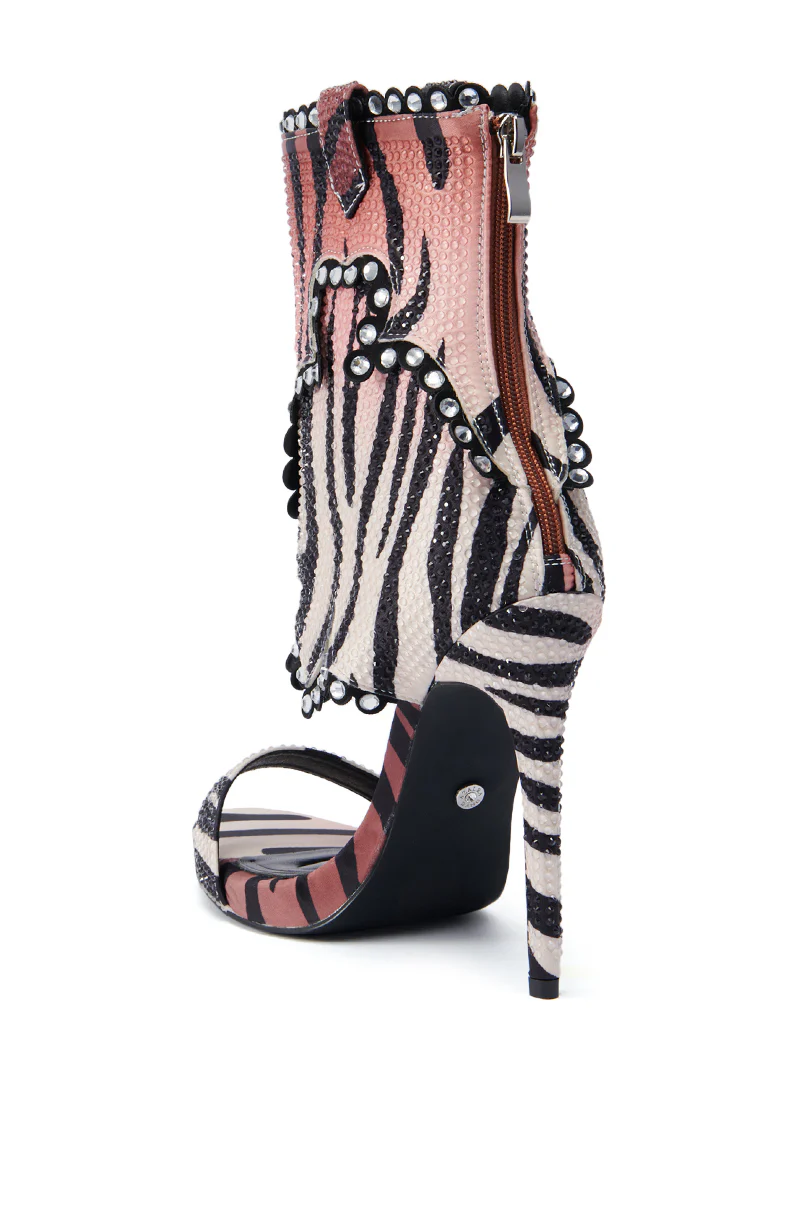 AZALEA WANG RUMMIE TIGER STILETTO SANDAL - Image 6