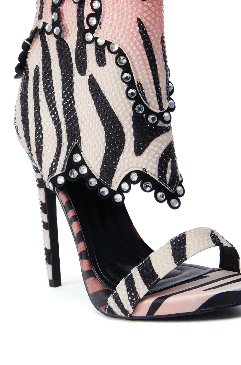AZALEA WANG RUMMIE TIGER STILETTO SANDAL - Image 7