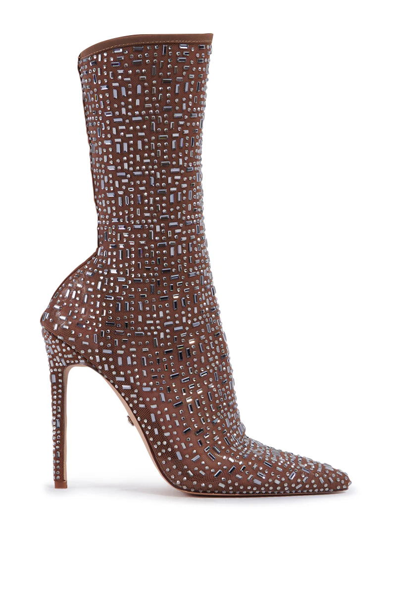 AZALEA WANG SADIRA BROWN BOOTIE - Image 2