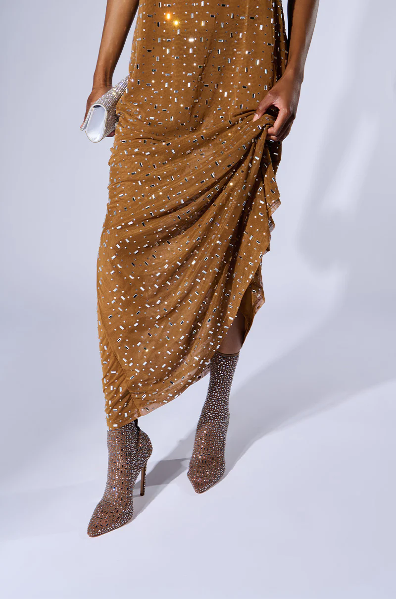 AZALEA WANG SADIRA BROWN BOOTIE - Image 6