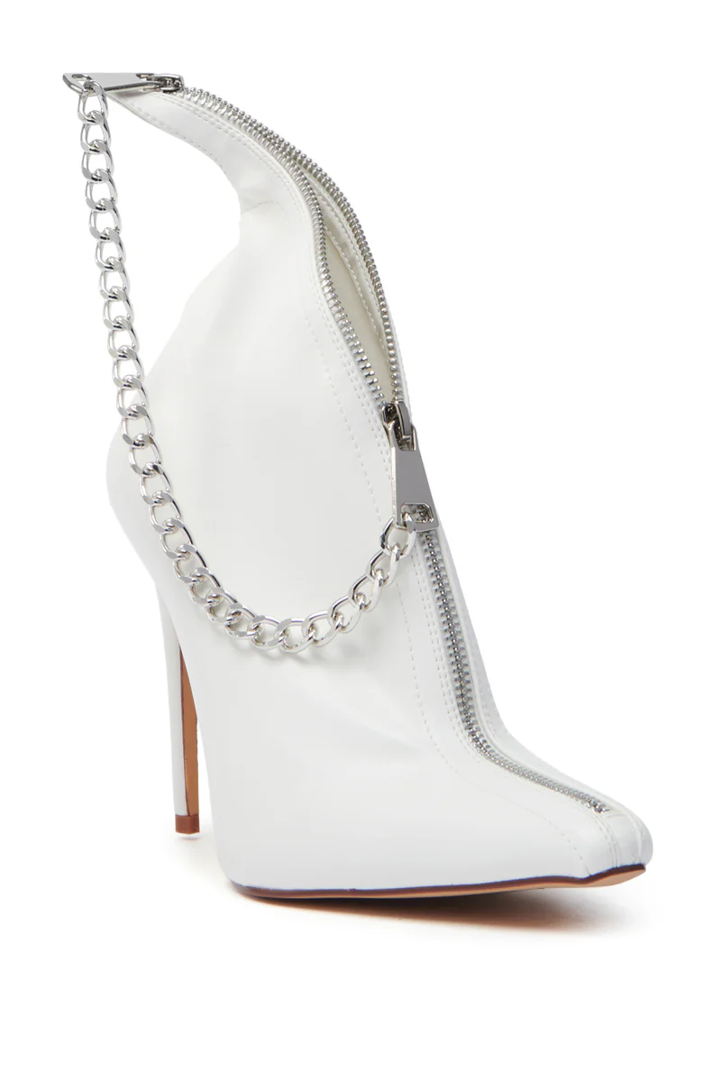 AZALEA WANG SAGITTA WHITE STILETTO PUMP - Image 5