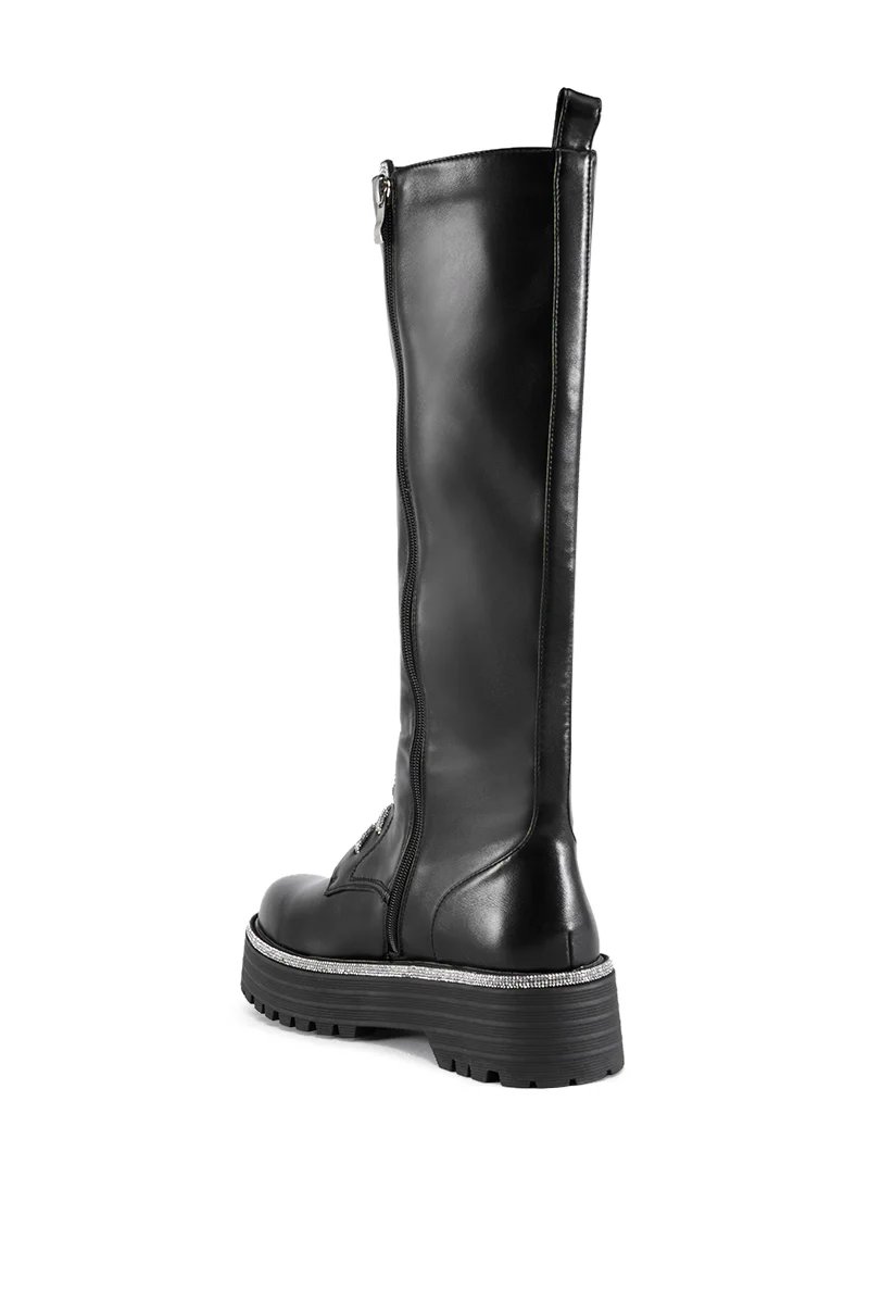 AZALEA WANG SARAI LACE UP BOOT - Image 4