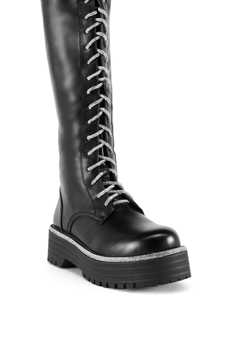 AZALEA WANG SARAI LACE UP BOOT - Image 5