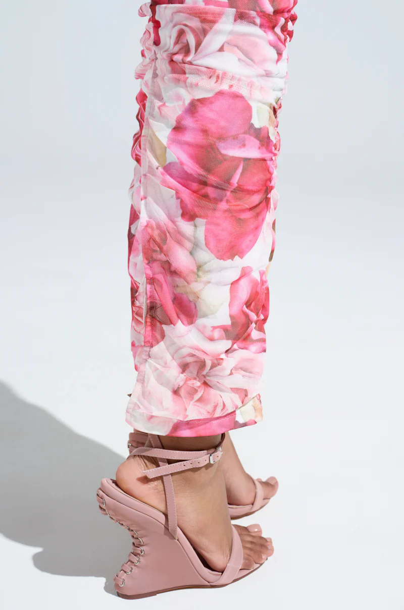 AZALEA WANG SAWNEY MAUVE LACE UP PATENT SANDAL - Image 2