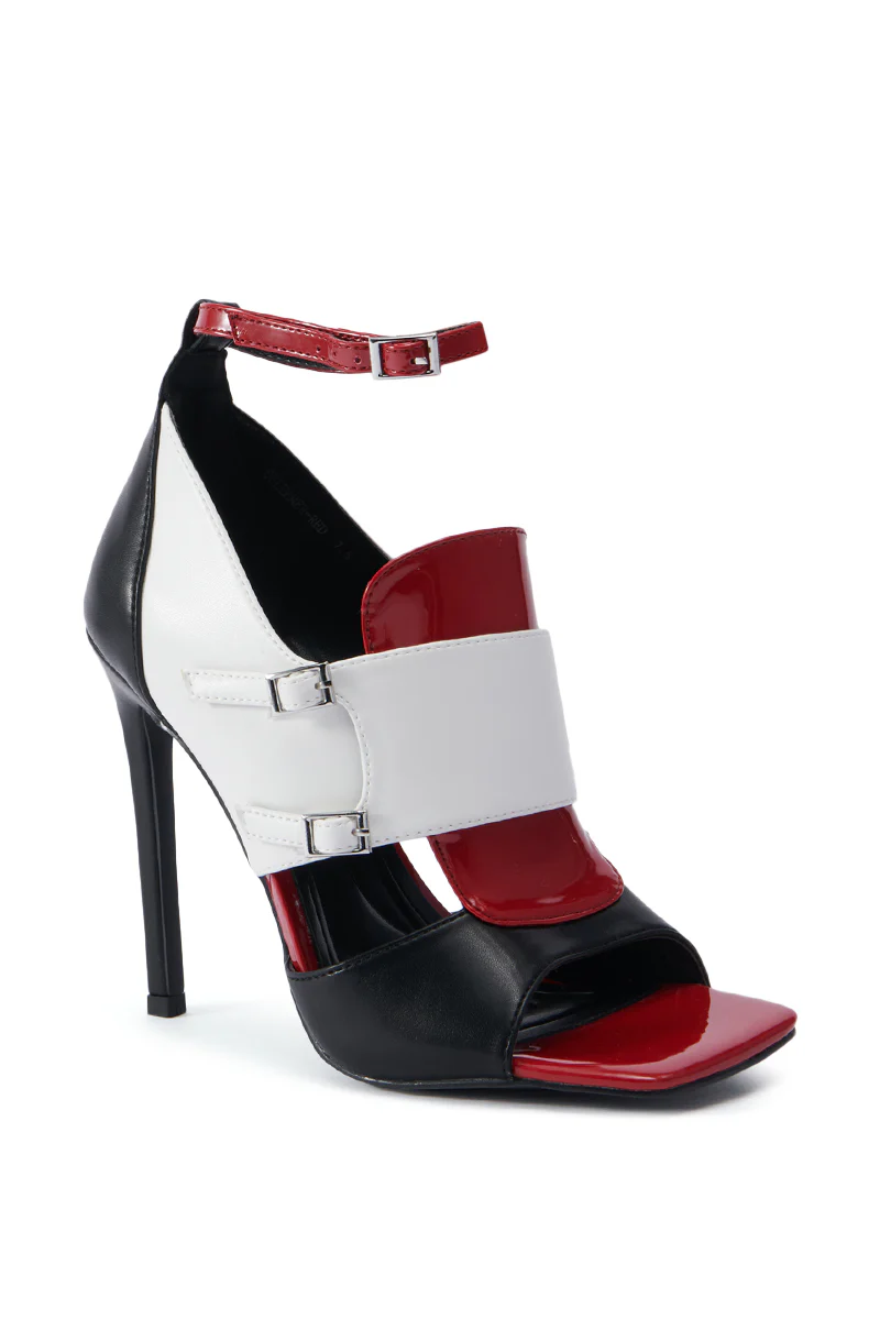AZALEA WANG SELEENER RED SPORTY SANDAL - Image 3
