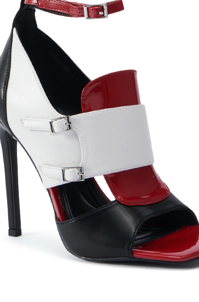 AZALEA WANG SELEENER RED SPORTY SANDAL - Image 5