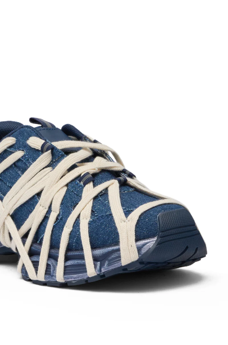 AZALEA WANG SELIE DENIM LACE DETAIL SNEAKER - Image 8