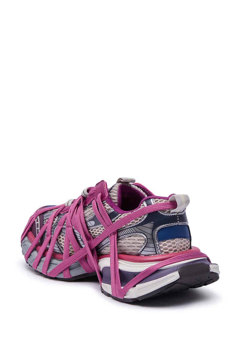 AZALEA WANG SELIE PURPLE LACE UP SNEAKER - Image 6