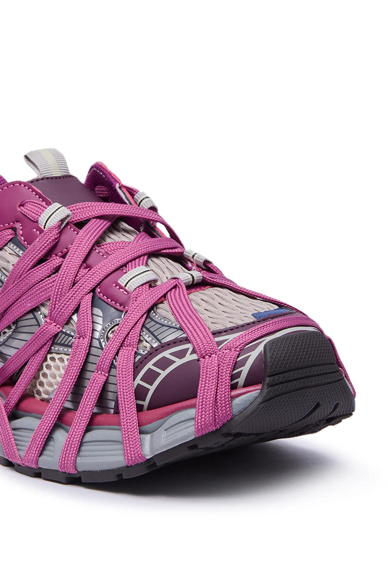 AZALEA WANG SELIE PURPLE LACE UP SNEAKER - Image 7