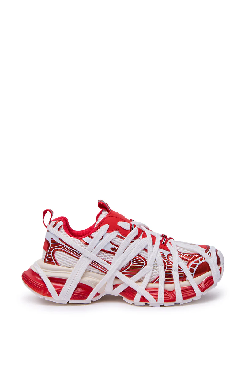 AZALEA WANG SELIE RED FLAT SNEAKER - Image 6