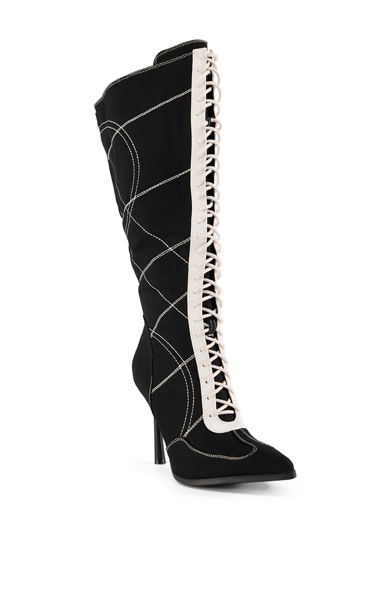 AZALEA WANG SEONA BLACK BOOT - Image 4
