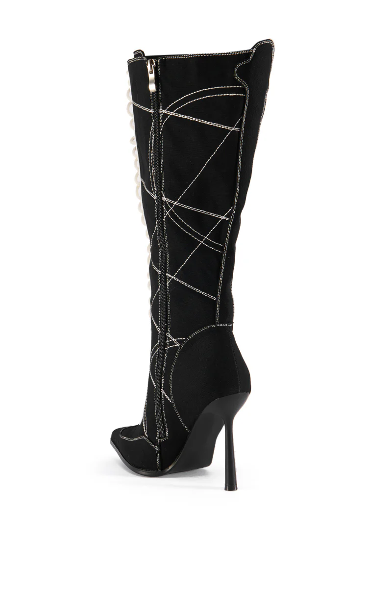 AZALEA WANG SEONA BLACK BOOT - Image 5