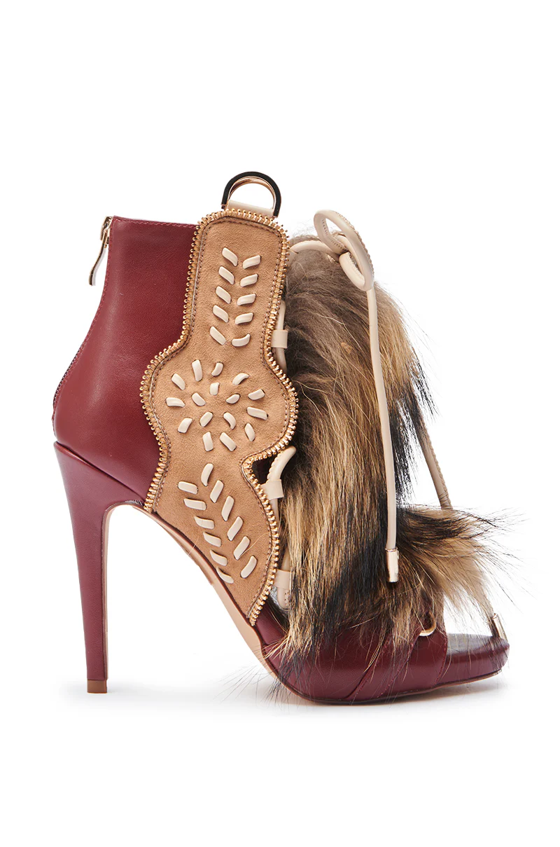 AZALEA WANG SHAINY MULTI MATERIAL SANDAL - Image 7