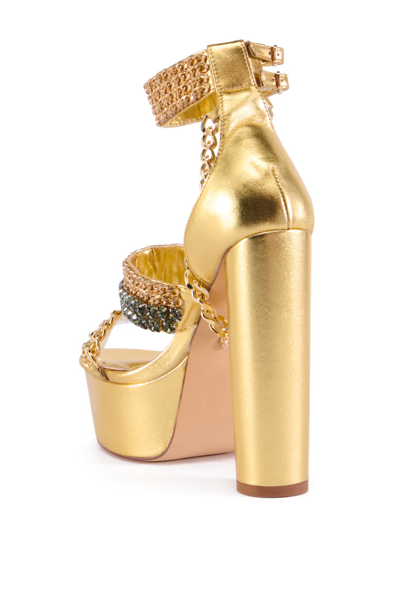 AZALEA WANG SOMARIA GOLD CHAIN SANDAL - Image 4