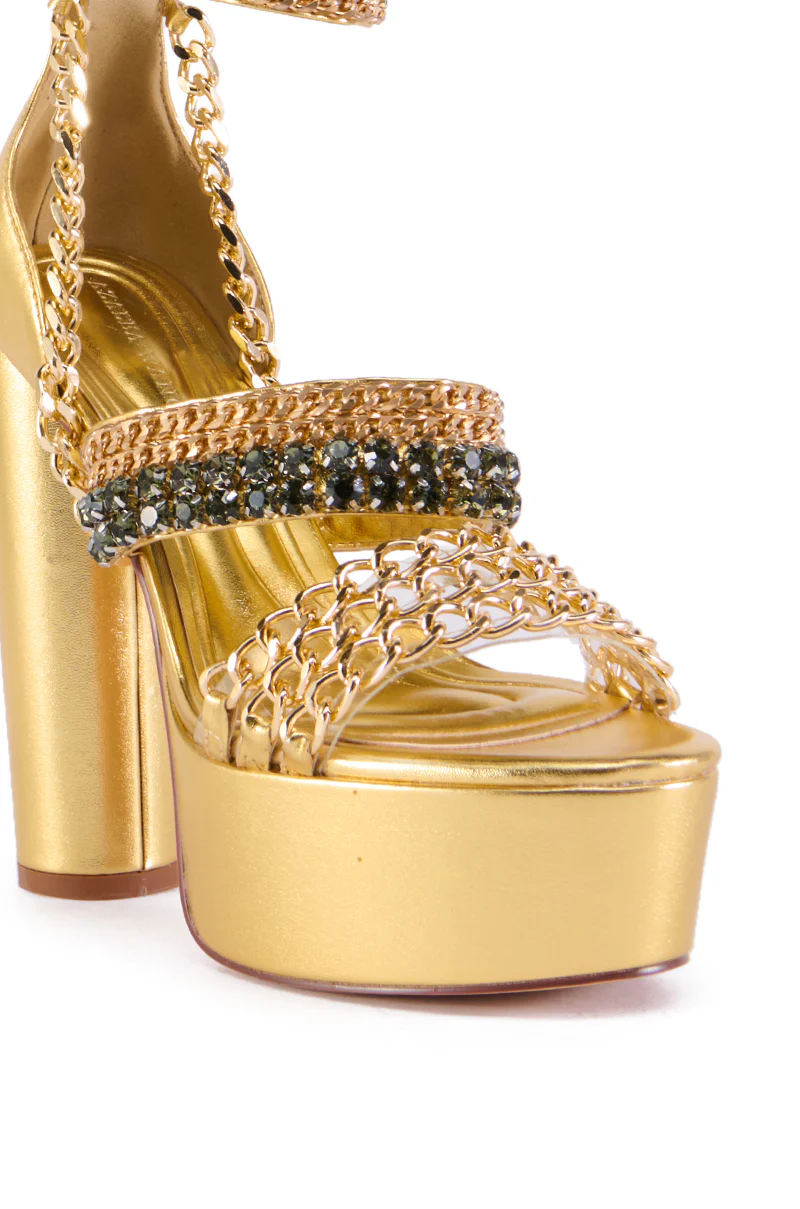AZALEA WANG SOMARIA GOLD CHAIN SANDAL - Image 5