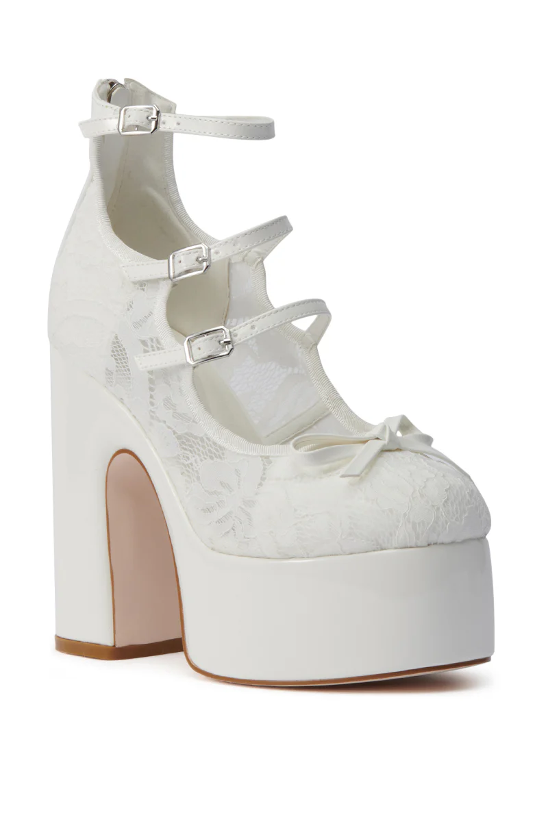 AZALEA WANG SPROUT WHITE PUMP - Image 5