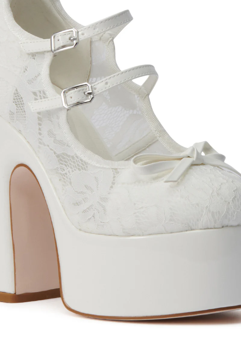 AZALEA WANG SPROUT WHITE PUMP - Image 7