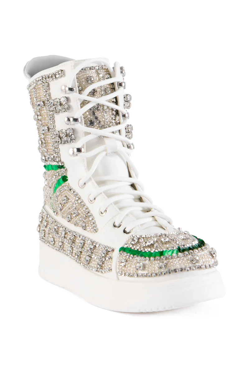 AZALEA WANG STANDOUT WHITE SNEAKER - Image 3