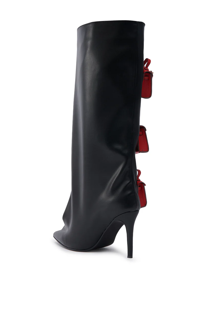 AZALEA WANG SCIPIO BLACK PURSE BOOT - Image 4