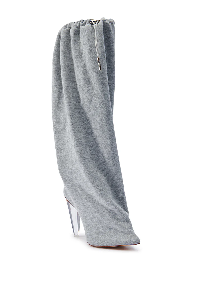 AZALEA WANG STOKED GREY CHUNKY BOOTIE - Image 5