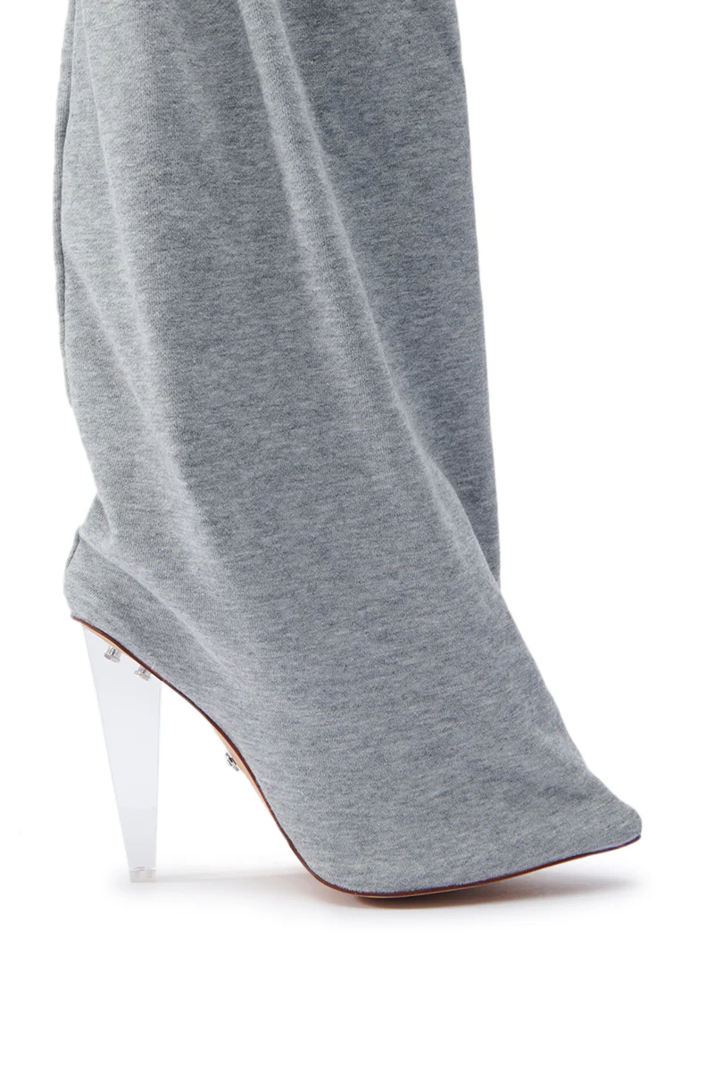 AZALEA WANG STOKED GREY CHUNKY BOOTIE - Image 7
