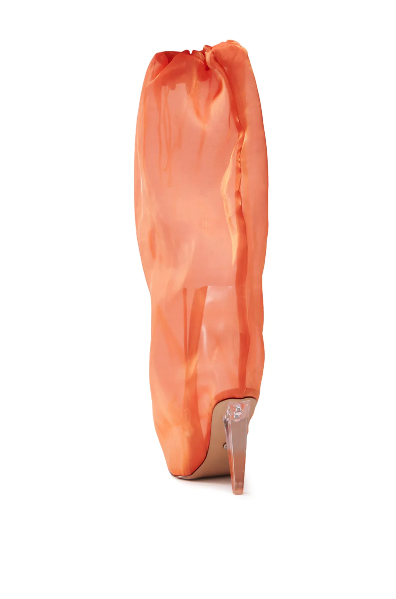 AZALEA WANG STOKED ORANGE CINCHED BOOTIE - Image 6
