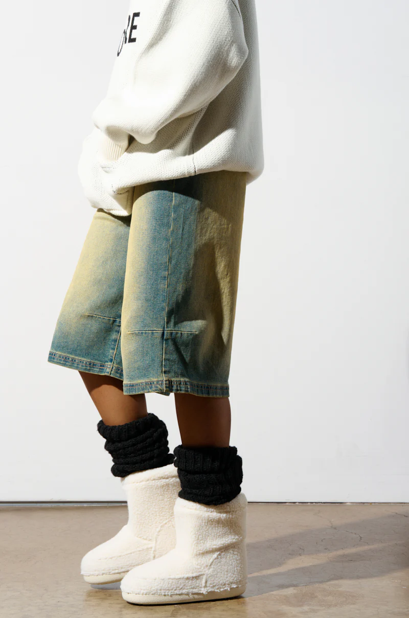 AZALEA WANG SWEETING WHITE SHERPA BOOTIE - Image 2