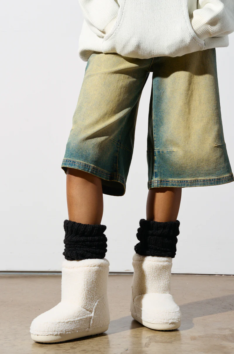AZALEA WANG SWEETING WHITE SHERPA BOOTIE - Image 3