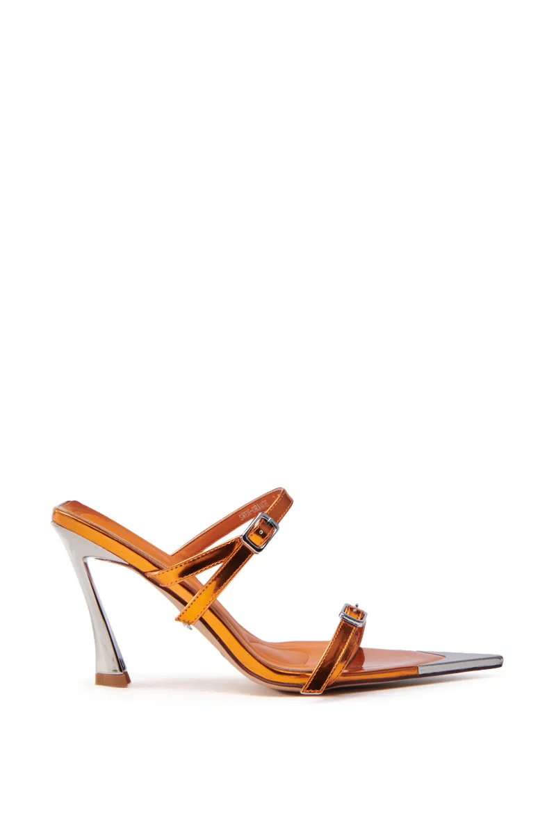 AZALEA WANG SWEN ORANGE STILETTO SANDAL - Image 4