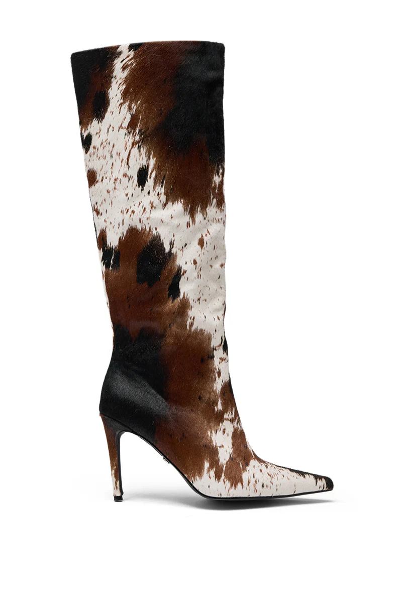 AZALEA WANG SYREALI COW STILETTO BOOT - Image 4