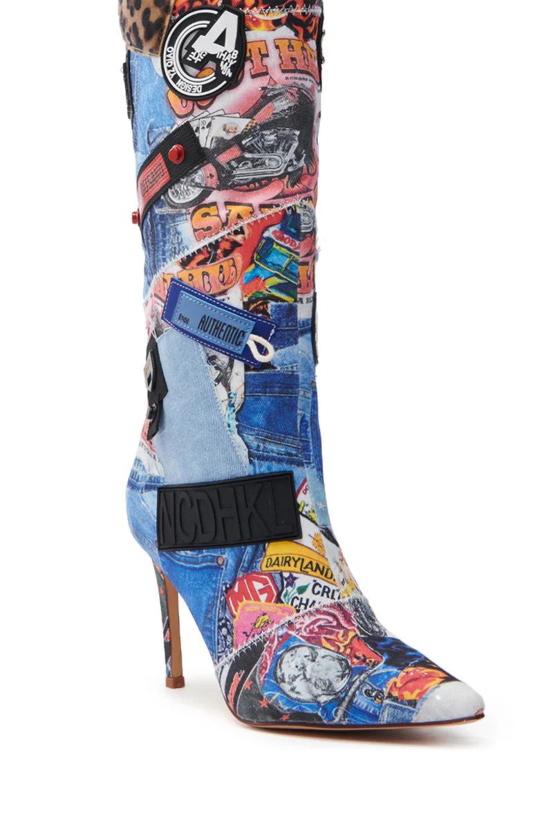 AZALEA WANG SYLRILA MULTI ABSTRACT BOOT - Image 8