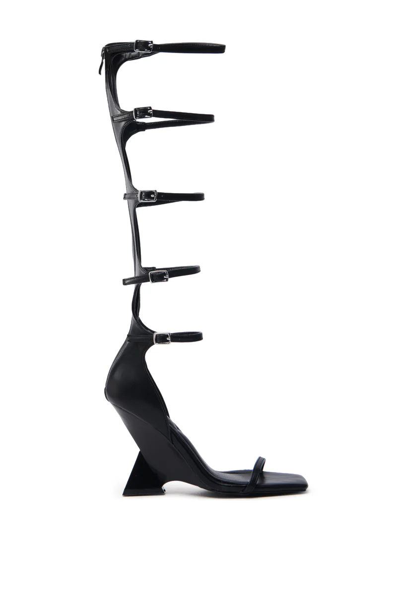 AZALEA WANG TAITEN BLACK SANDAL - Image 4