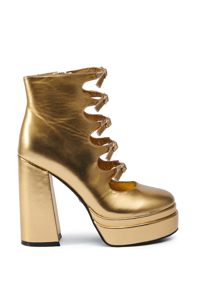 AZALEA WANG TAMALA GOLD CHUNKY PUMP - Image 4