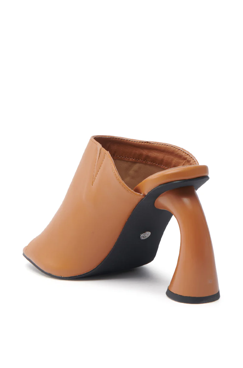 AZALEA WANG TAN SLIP ON MULE SANDAL - Image 5