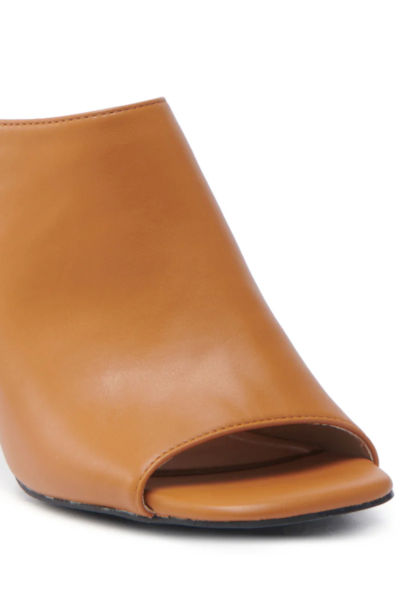 AZALEA WANG TAN SLIP ON MULE SANDAL - Image 6