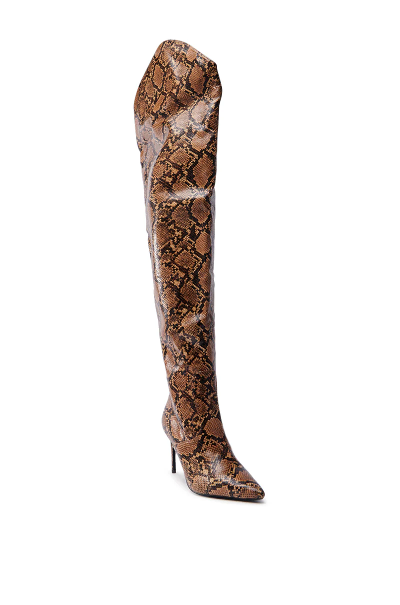 AZALEA WANG TARRANT SNAKE WESTERN TOPLINE BOOT - Image 3