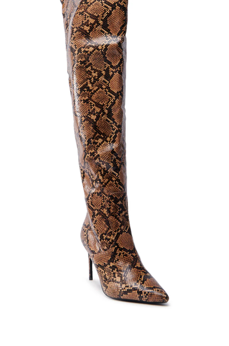 AZALEA WANG TARRANT SNAKE WESTERN TOPLINE BOOT - Image 5