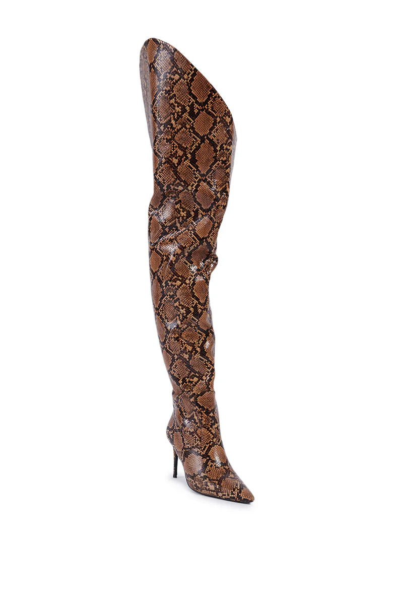AZALEA WANG TARRANT SNAKE WESTERN TOPLINE BOOT - Image 6
