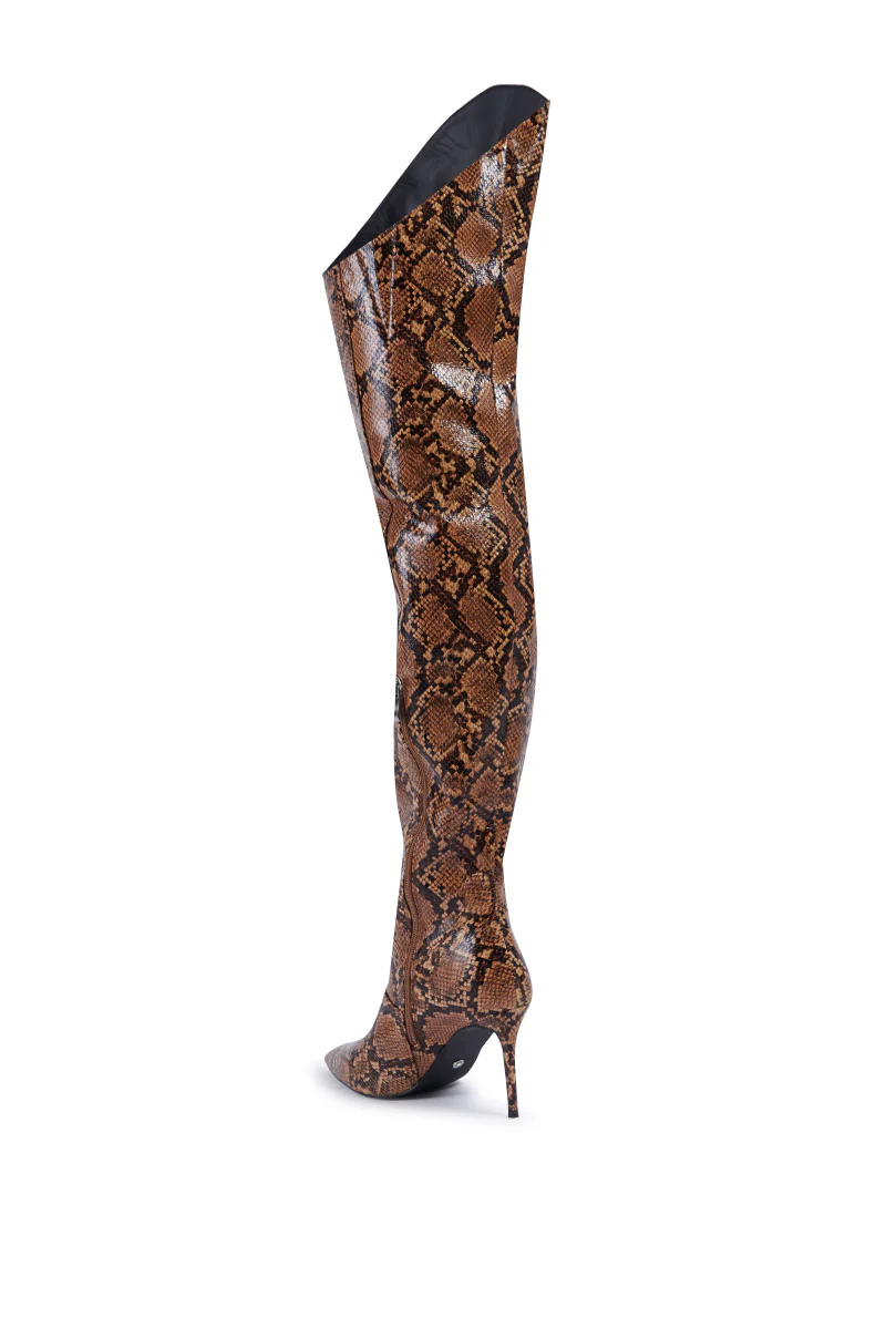 AZALEA WANG TARRANT SNAKE WESTERN TOPLINE BOOT - Image 7