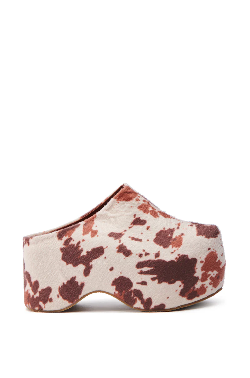AZALEA WANG TEATREE COW CLOG - Image 3