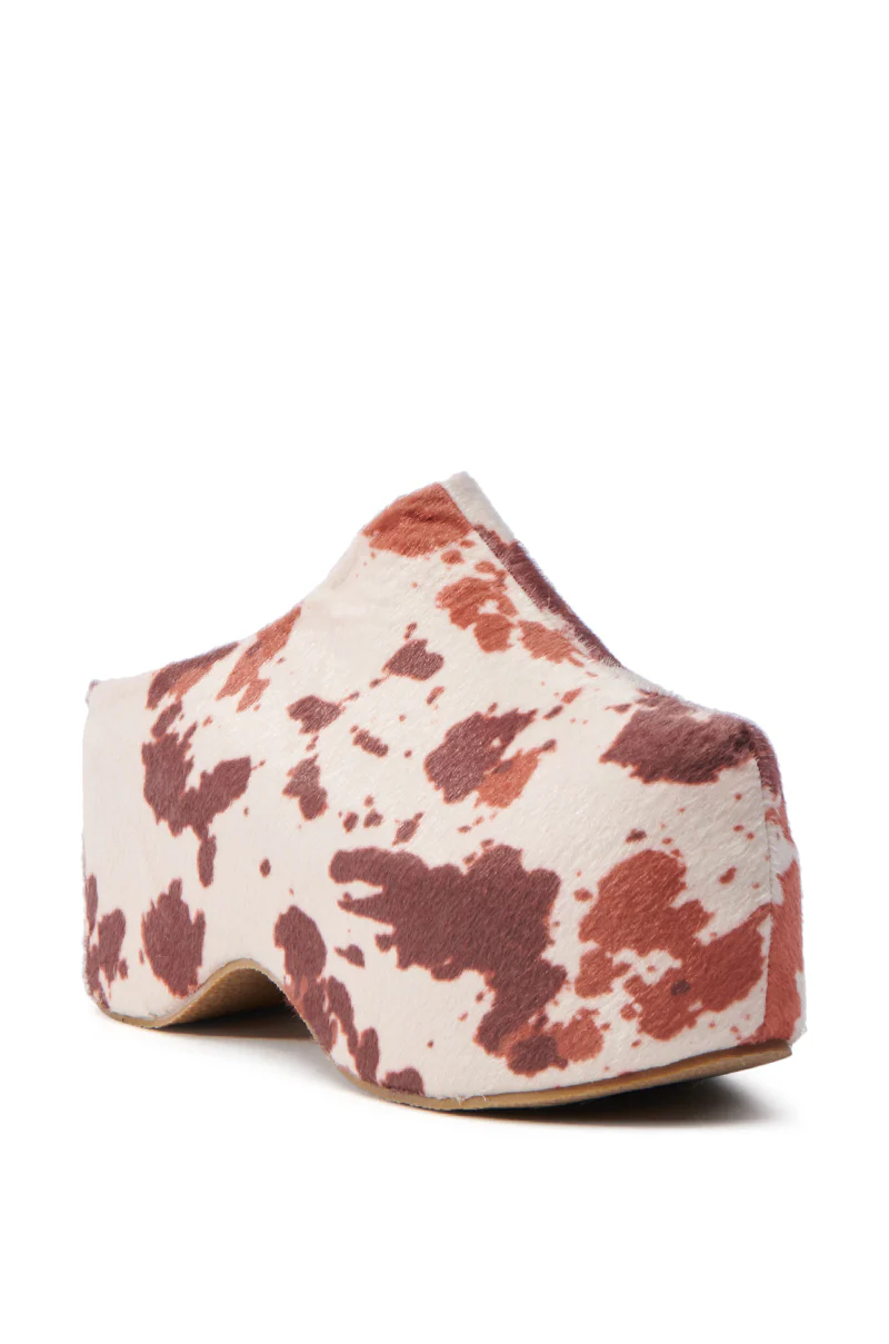 AZALEA WANG TEATREE COW CLOG - Image 4