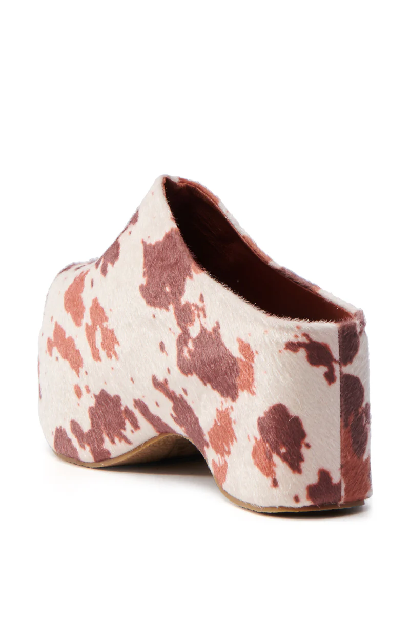 AZALEA WANG TEATREE COW CLOG - Image 5
