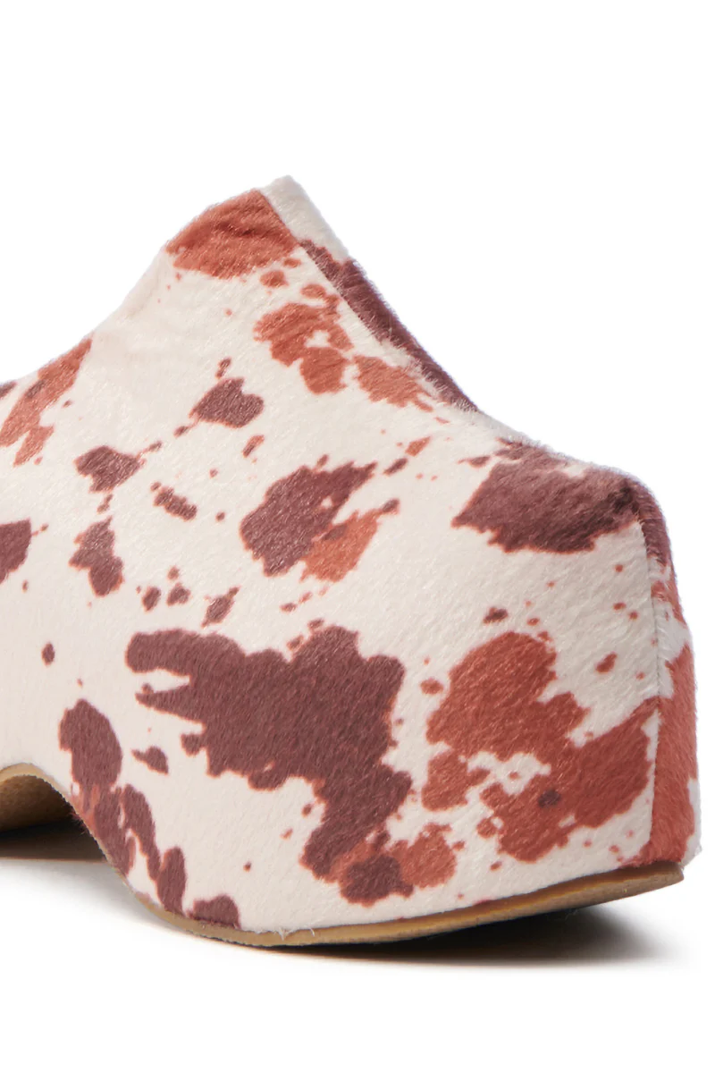 AZALEA WANG TEATREE COW CLOG - Image 6