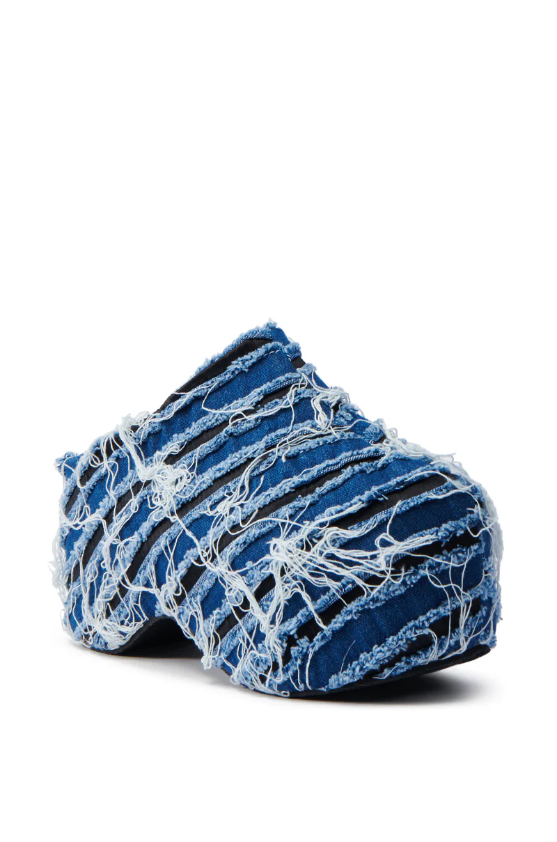 AZALEA WANG TEATREE DENIM CLOG - Image 4