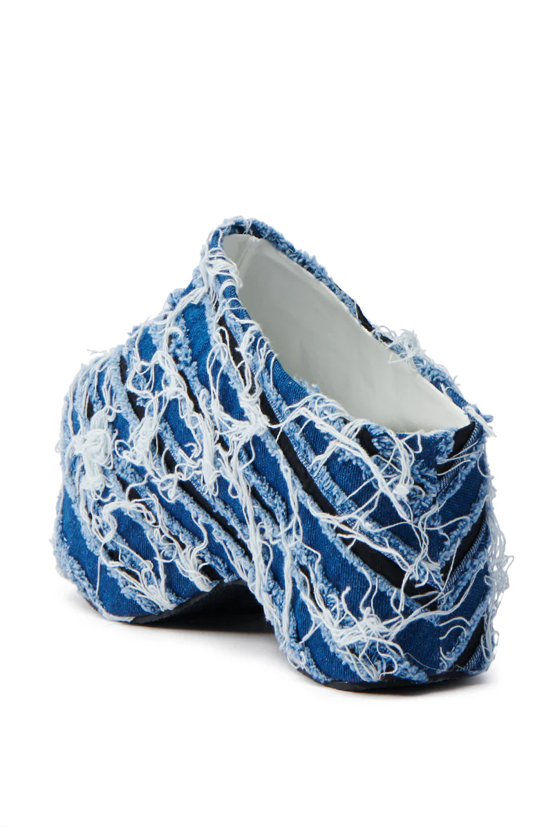 AZALEA WANG TEATREE DENIM CLOG - Image 5